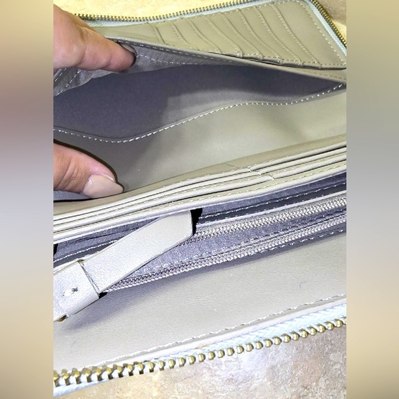 Anne Klein Gray and Light Blue Wallet - Picture 5 of 11